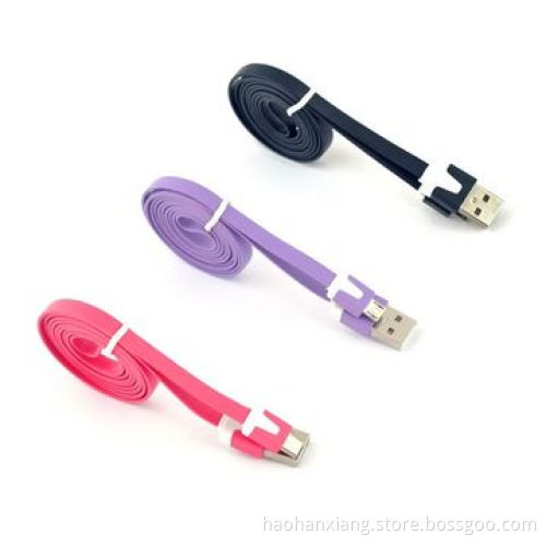 PVC Noodle Cable for Samsung/HTC/Blackberry